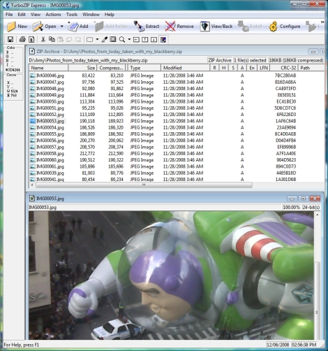 Screenshot TurboZIP Express